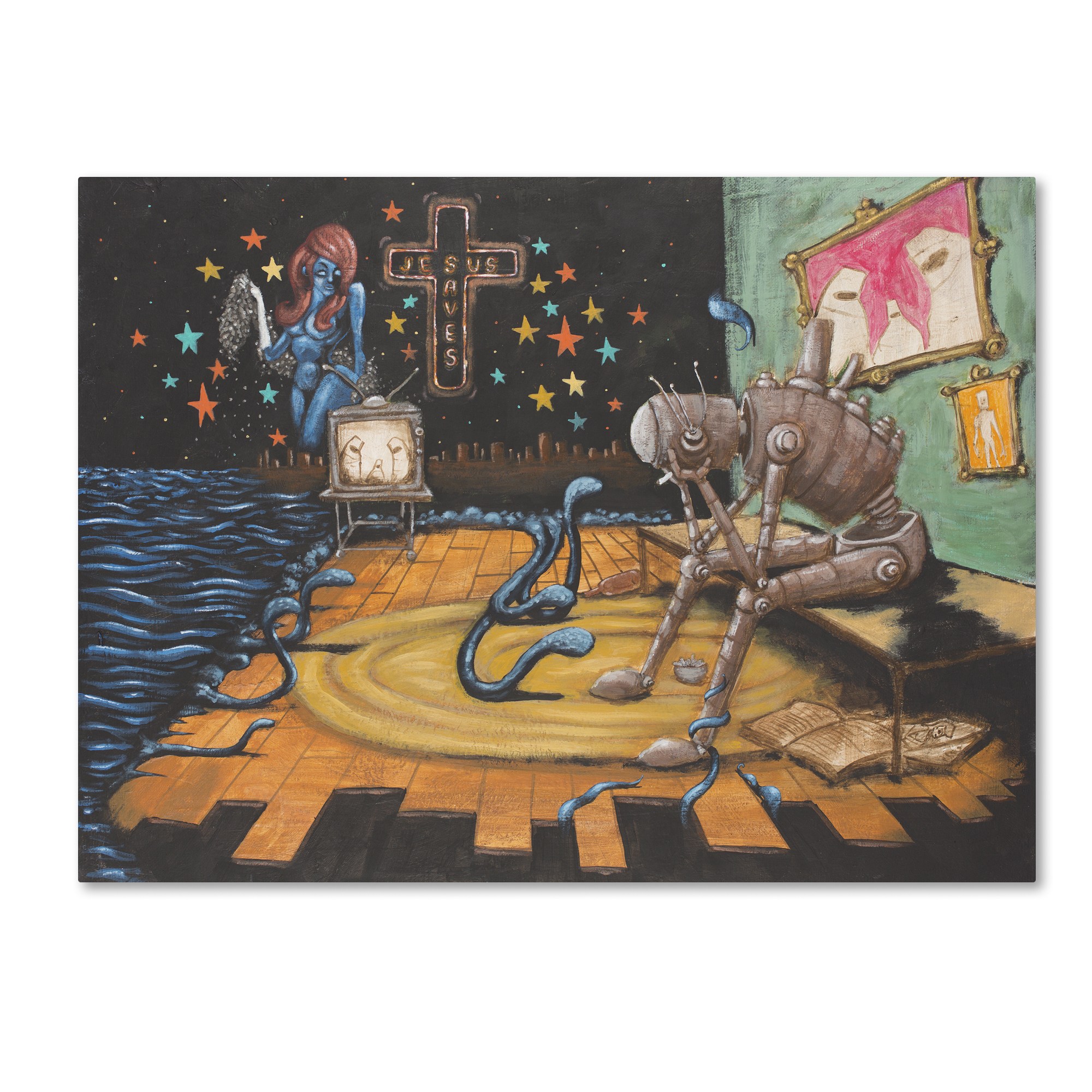 Trademark Fine Art 'Jesus Saves' Canvas Art by Craig Snodgrass