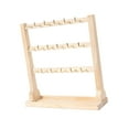 thumbnail image 1 of Jewelry Organizer Multi Tiers with Tray Wooden Stable Base Jewelry Display Stand 3 Tiers, 1 of 10