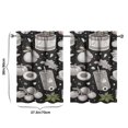 thumbnail image 4 of Vintage Kitchen Food Cooking Chef Tier Cafe Curtains for Bathroom Living RV Rod Pocket Window Drapes 36 Inch 2 Panels Set 28"x36" 2 Panels Window Treatment Tiers, 4 of 4