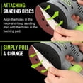 thumbnail image 4 of WORKPRO Random Orbit Sander, 2.5 Amp 5-Inch Orbit Sander with 15pcs Sandpapers, 6 Variable Speeds Electric Sander Machine with Dust Collector for Woodworking, 4 of 8