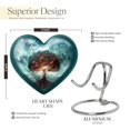 thumbnail image 2 of Nature's Midnight Blaze Tree - Heart Urn For Ashes - Sleek Small Urn for Adult Female Elegance - Compact Keepsake for Human Memories - Heart Urn - Memorial Gifts - 3 Inch, Set Of 2, 2 of 5