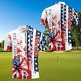 thumbnail image 4 of Aplkyhs 250th Anniversary Flower Matching Couple Golf Shirts Mens Hawaiian Shirt Golf Accessories for Men Mens Shirts Casual Soft and Comfortable for Hiking Running Gym, 4 of 6