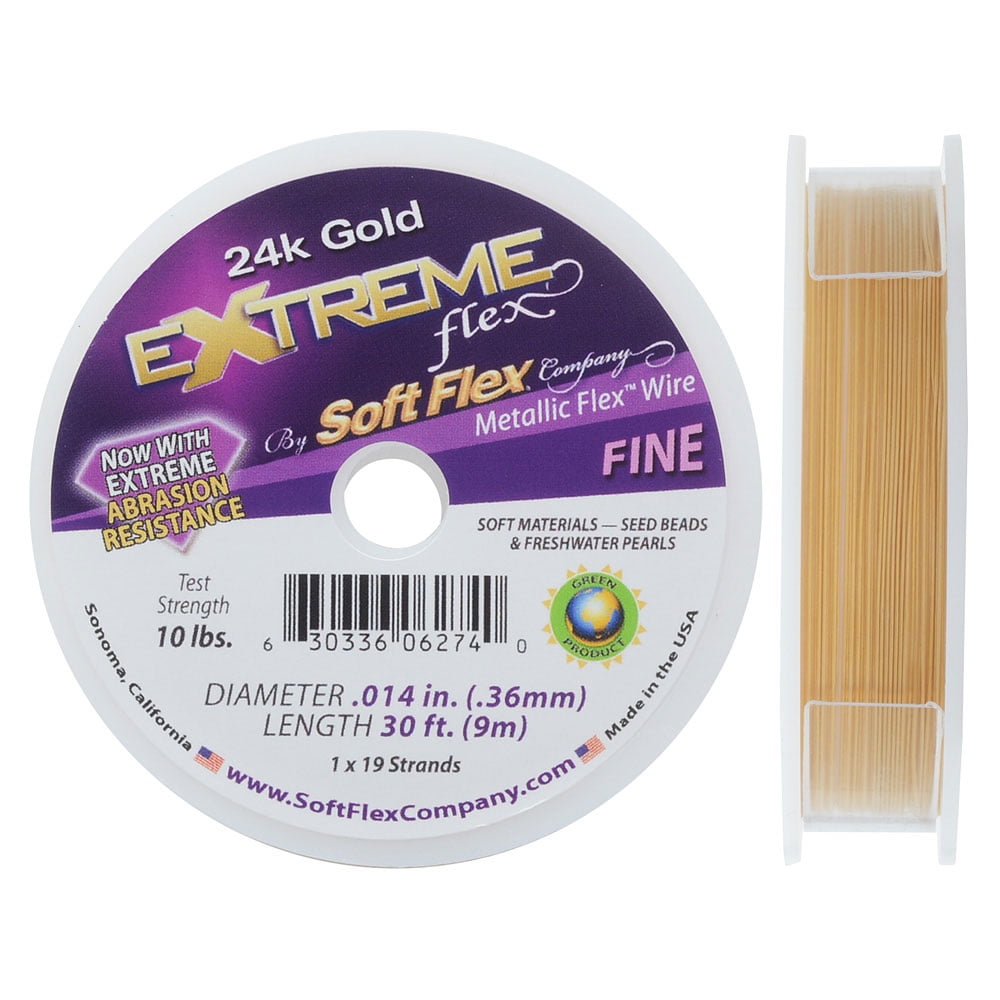 Soft Flex, Extreme Flex 19 Strand Fine Beading Wire .014 Inch Thick, 30