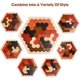 thumbnail image 3 of Rompecabezas hexagonal ZHAOCHENG para niños y adultos Tangram juguete educativo 14 piezas colorido, 3 of 5