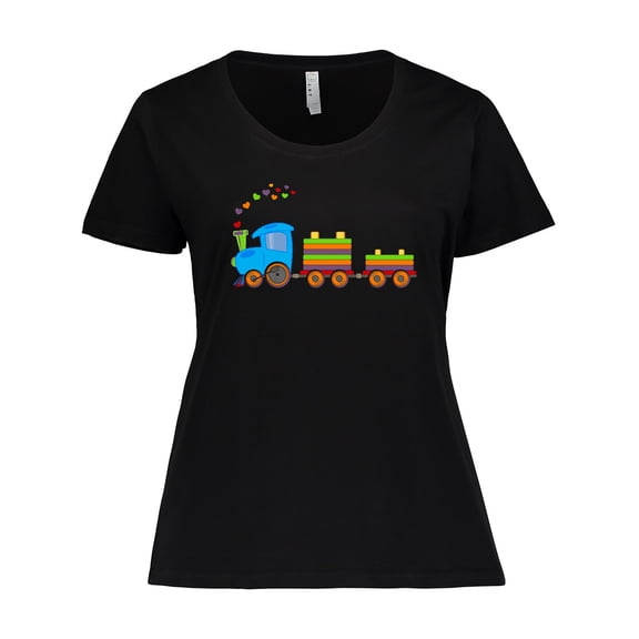 Inktastic Colorful Toy Train Women's Plus Size T-Shirt