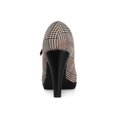 thumbnail image 2 of BLISSFUL STEP Women's Pump Plaid Platform Stiletto Heels Pumps Brown 8, 2 of 7