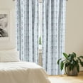 thumbnail image 2 of Ambesonne Geometric Window Curtains, Dimensional Perspective, Each 28" W x 84" L, Dark Sea Green and Soft Blue, 2 of 4