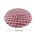 thumbnail image 3 of Rug Area Rug Round Rug Contemporary Entry Rug Comfortable Floor Mat Doormat for Bedroom Porch Hallway Dorm Home Decoration Washable Rug Pink 40x40cm, 3 of 6