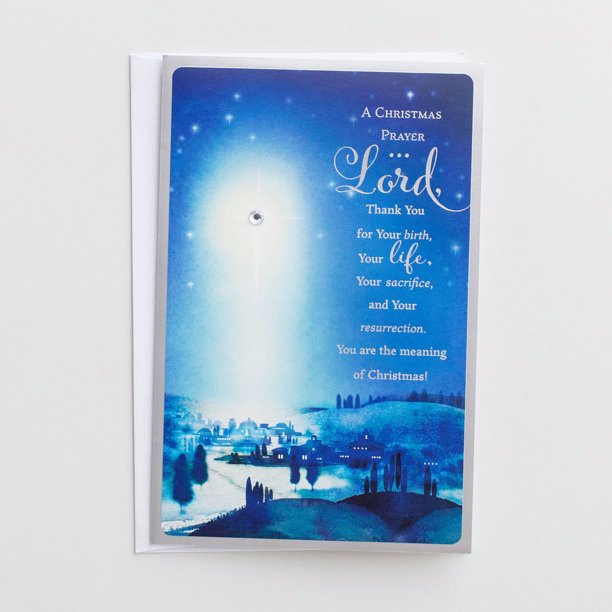 Card-boxed-a Christmas Prayer-john 1:16 Niv (box Of 18) - Walmart.com 