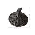 thumbnail image 2 of Izexuh Woven Witch Hat Figurine Rustic Rattan Style Free Standing Halloween Tabletop Ornament for Mantel Shelf Entryway Display, 2 of 5