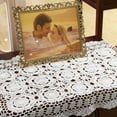 thumbnail image 4 of Rectangular Cotton Handmade Crochet Lace Table Runner Doilies Table Dresser Scarf Décor, 4 of 5