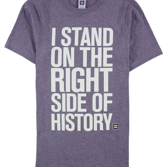 Human Rights Campaign Mens History Graphic T-Shirt, Purple, X-Small
