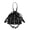 Black, variant on Women's Y2K Studded Patent Leather Bucket Bag - Metal Studs Drawstring Purse, Edgy Fashion Evening/Daily Bag​