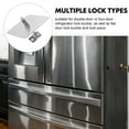 thumbnail image 2 of Stainless Steel Commercial Refrigerator Door Lock Latch for Fridge Freezer Secure Closure, 2 of 6