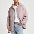 thumbnail image 2 of Men's Sunscreen Jacket Lightweight Breathable Solid Coat Plus Size | Fishing Sun Protection Hoodie Nylon Spandex Quick Dry UPF 50+ Outdoor Hiking Camping Travel | Zenithor,Purple XL, 2 of 7