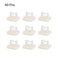 thumbnail image 2 of Adhesive Cable Wire Clips Cable Organizer Holder for Car Office Home 10x10x7mm White 40 pcs, 2 of 4
