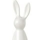 thumbnail image 3 of Figurita de Conejo Estatua Sentado Ornamento Escultura Adorno de Cerámica con Diseño Creativo Adecuado para Decoración de Salón de Té Hotel Y Oficina Blanco, 3 of 4