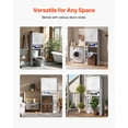 thumbnail image 4 of VEVOR Over The Toilet Storage Cabinet, 67.44 in Height Bathroom Storage Organizer with Double Door and Adjustable Shelf, Bathroom Space Saver Organizer Above Toilet with Open Shelf, White, 4 of 9