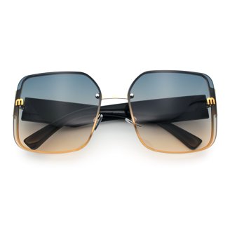 Polarized Womens Oversized Butterfly Rhinestone Studded Fit  display picture 1