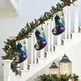thumbnail image 5 of Lsque Cosmic Cat In Window Pattern 18 Inch Christmas Stockings, Festive Holiday Stocking for Christmas Decorations Holiday Decor, 5 of 8