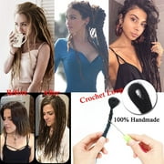 Benehair Dreadlock Extensions Full Head Pack Synthetic Dreads Faux Locs Crochet Hair Reggae Hair Locs Extensions 20inch Dark Black