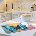 thumbnail image 6 of FREEAMG Butterfly Dish Drying Mats Tableware Absorption Water Mat Home Decor Drying Pad for Kitchen Countertop, 16 X 18 Inch, 6 of 7