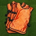 thumbnail image 2 of Monyance Training Vest 6pcs Orange Football Vest Kids Breathable Pinnies Scrimmage Vest Football Training Waistcoat Clothes for Child(19.29X11.61X0.08Inches), 2 of 10