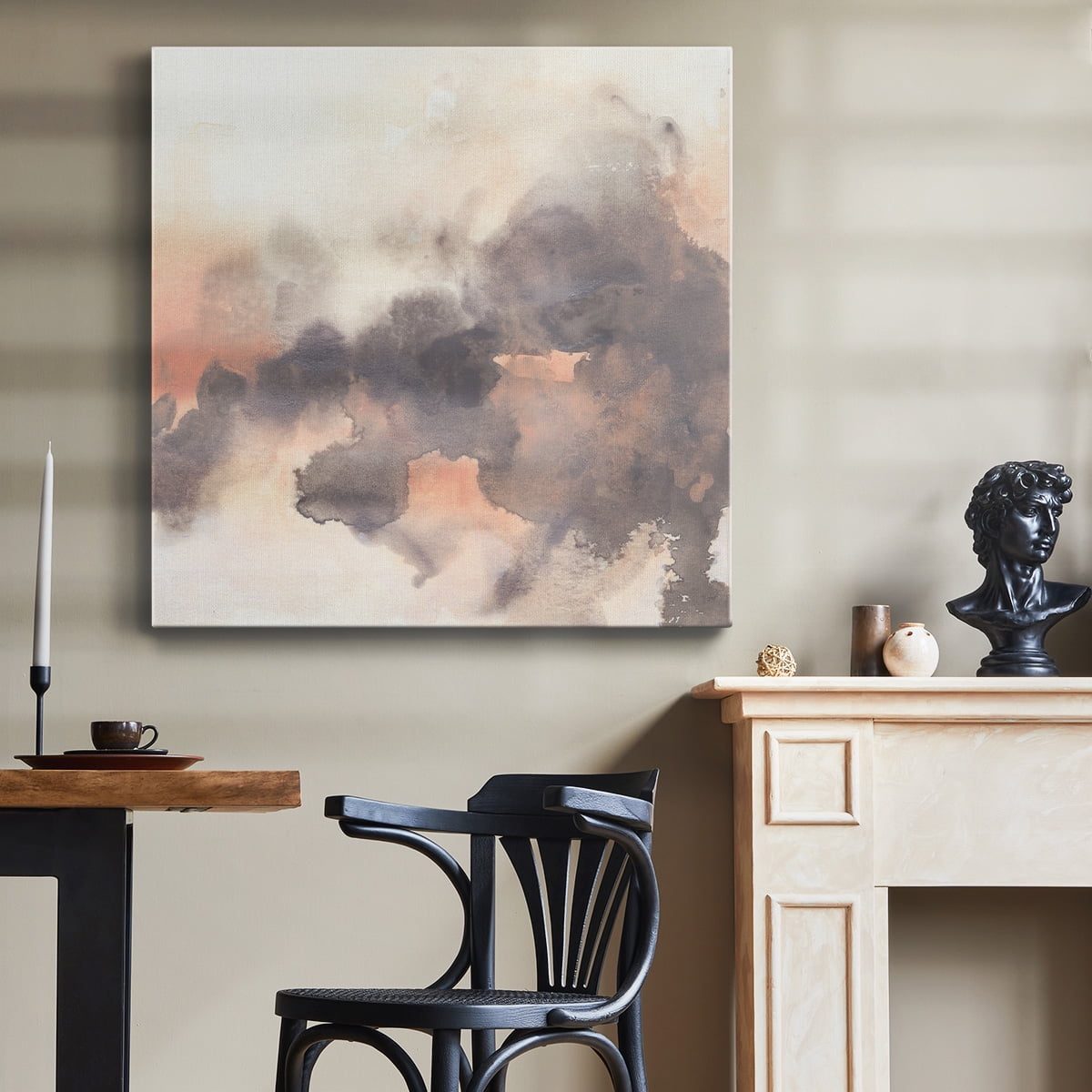 Wexford Home Smoke Surface II-Premium Gallery Wrapped Canvas, 10" x 10" - Ready to Hang
