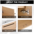 thumbnail image 5 of Oak 30 Inch Bathroom Vanity with resin Countertop Sink, 2 Doors Bathroom Cabinet Set, 5 of 9