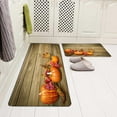 thumbnail image 5 of Fall Pumpkin Halloween Autumn Harvest Kitchen Rugs and Mats Kitchen Mat for Floor Non Skid Washable 2 Pieces 17X48+17X24 Inches, 5 of 6
