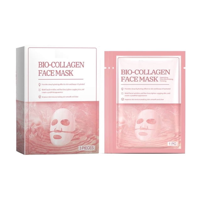 Mascarillas faciales Cuidado de la piel Mascarilla de colágeno, Mascarilla hidratante profunda, Mascarilla hidratante de noche, Retiene la humedad e hidrata la piel, 10 ml