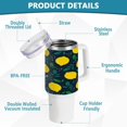 thumbnail image 4 of SKYSONIC 40oz Lemon Leaf Tumbler With Lid And Straw Travel Coffee Mug Stainless Steel Insulated Thermal Tumblers Cup, 4 of 7