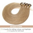 thumbnail image 5 of SEGO 100% Remy Human Hair Extensions Micro Loop Hair Extension Nano Micro Bead Ring Thick Hair Piece Clearance, 5 of 8