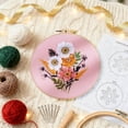 thumbnail image 4 of Complete Floral Embroidery For Beginners With Colorful Yarn Needles And Patterns Create Your Own Bouquet Art, 4 of 5