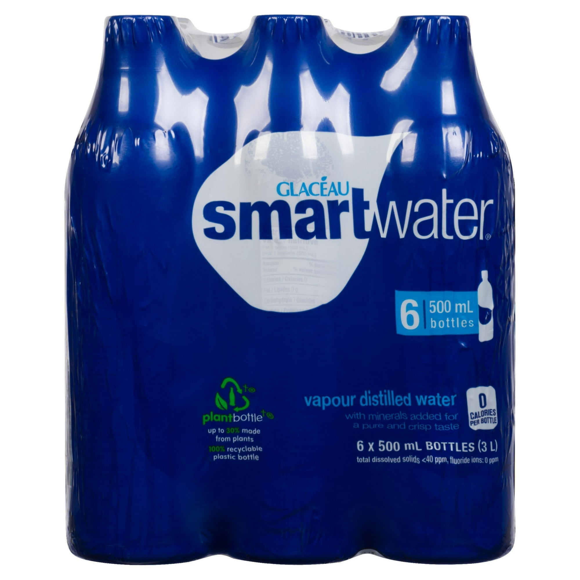 Glacéau smartwater® 500mL Bottles, 6 Pack