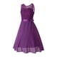 thumbnail image 3 of VISgogo Mujer Verano A-line Vestidos Color Sólido Recorte Cuello Redondo Túnica Cintura Sin Mangas Vestido VISgogo moda, 3 of 8