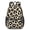 Black and Beige, variant on Purple and Purple Leopard Print Pattern 17" School Backpacks for Teens,Waterproof Oxford Fabric,S-Shape Padded Straps for School,Travel,Hiking,Camping