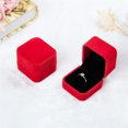 thumbnail image 3 of Caja Cuadrada De Terciopelo Para Boda, Caja Para Anillos, Estuche Expositor De Joyas, Soporte Para Bodas, Fiesta, Joyería, Caja De Regalo Eigraketly AP006203-01, 3 of 5