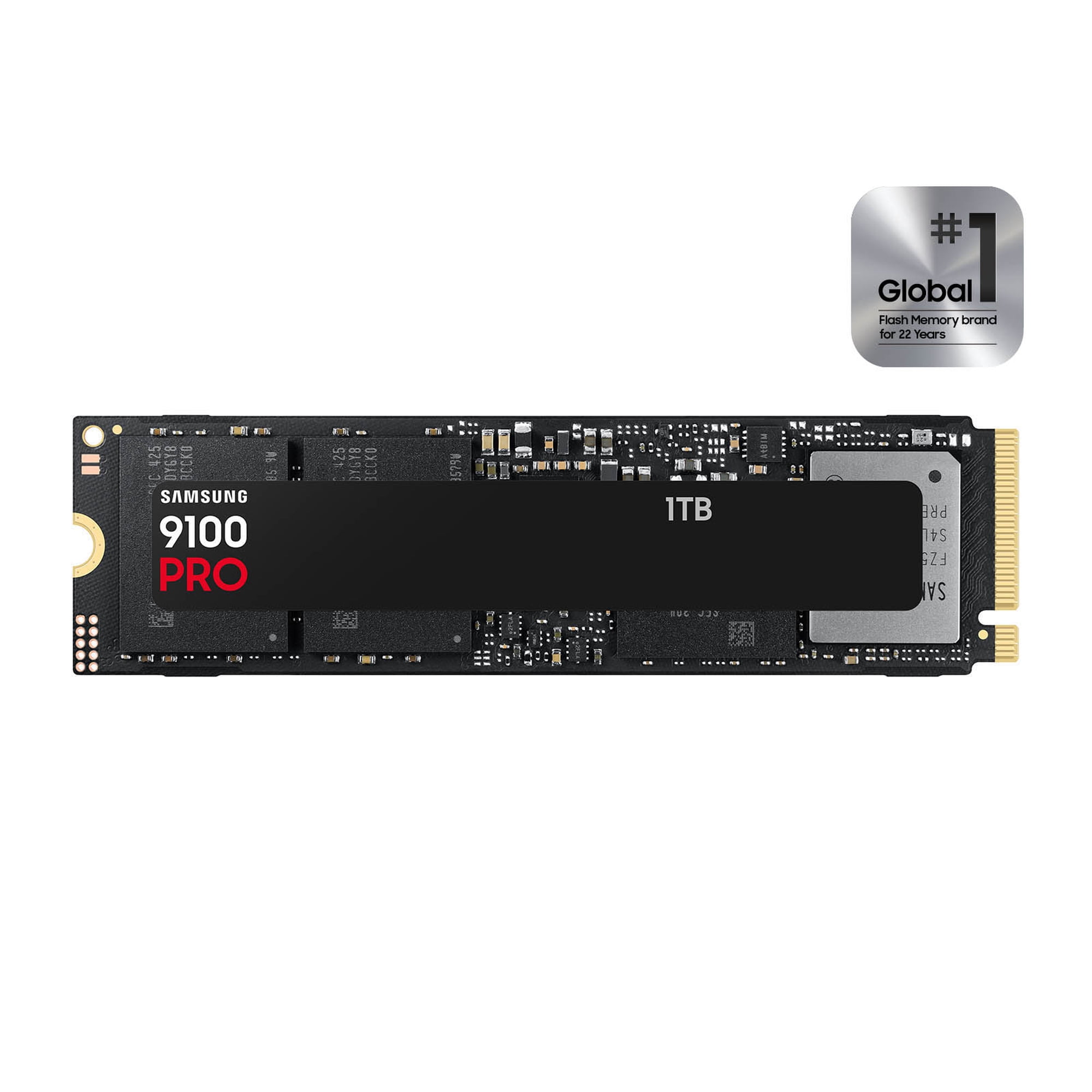 Samsung SSD 9100 PRO 1TB, PCIe 5.0x4 M.2 2280, Seq. Read Speeds Up to 14,700MB/s (MZ-VAP1T0B/AM)
