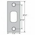 thumbnail image 2 of Kwikset Deadbolt Strike, Polished Brass, 1-1/8 in Width, 2-3/4 in Length, Key Lock, ADA Compliant, 2 of 2