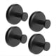 thumbnail image 1 of 4 Piezas Sin Taladro para Ducha Puerta de Vidrio para Baño Pared 304 Gancho para Ropa Gancho Toalla de Baño Ropa, Negro, 1 of 5