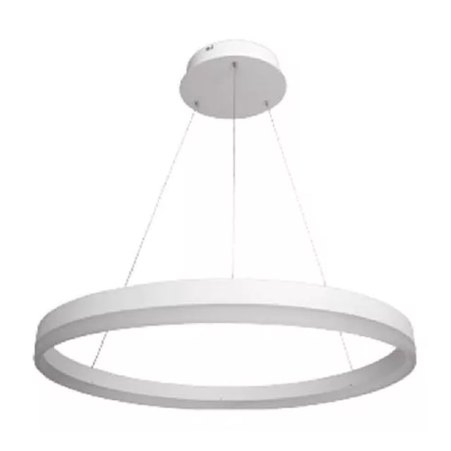 Luminario Colgante Maxxi Aro Metal Aluminio Acrílico 34w
