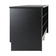 Prepac 24 pair Shoe Storage Cubby Bench, Black