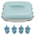 thumbnail image 2 of Microwave Corn Cooker, 7 To 8 Minutes 2 Corn Cobs Heat  Steamed Corn Box Lightweight With Handle For Kitchen Blue,Beige, 2 of 8
