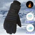 thumbnail image 5 of Tittly Winter Gloves Gloves for Men Winter Outdoor Adult Man And Women Snow Skating Snowboarding Windproof Warm Gloves For Cycling And Skiing Gloves for Women Warm Gloves Black One Size, 5 of 6