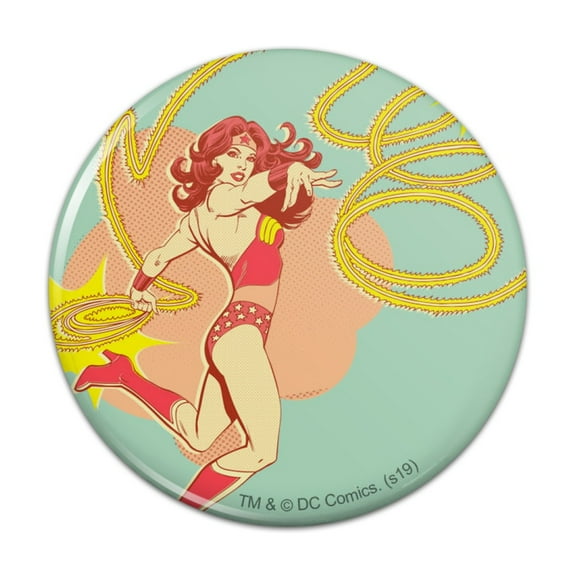 Wonder Woman Golden Lasso Kitchen Refrigerator Locker Button Magnet