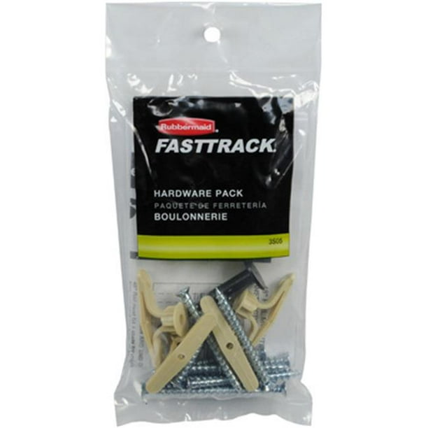 Rubbermaid 1784975 Fast Track Installation Hardware Pack