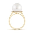 thumbnail image 2 of Angara South Sea Cultured Pearl and Diamond Bypass Ring in 14K Yellow Gold for Women | June Birthstone Jewelry for Her, 2 of 7