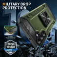 thumbnail image 5 of Allytech Rugged Case for Samsung Galaxy A25 5G with 360°+180° Rotatable Kickstand, Four Corners Shockproof [Military Grade Drop Protection] Slim Anti-Scratch Protective Case - Olivegreen, 5 of 8