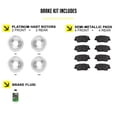 thumbnail image 2 of Hart Brakes Front Rear Brakes and Rotors Kit |Front Rear Brake Pads| Brake Rotors and Pads| Semi Metallic Brake Pads and Rotors - RBBC.03045.03, 2 of 7